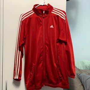 Adidas Red Track Jacket Large